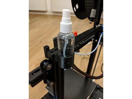 35mm spray bottle holder - 3d printer aluminium extrusion t-nut mount hjnorden 3d print model - Mito3D