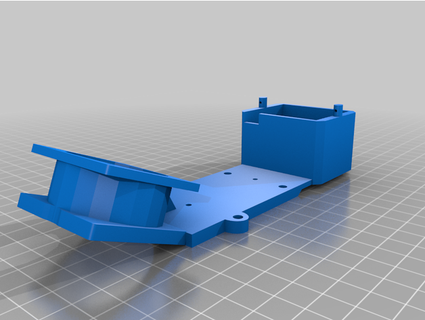 arma Voltaj ESC soğutma hayran alıcı Kutu dirsek Genişletilmiş polimerkurbağa 3d print model - Mito3D