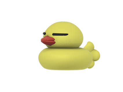 ahiru duck rubber duck jangy  3d print model - Mito3D