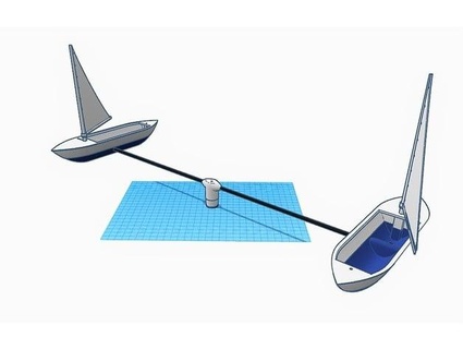 whirlygig sailboat tl easy 3d print model - Mito3D