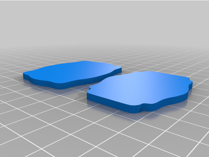 targhette incisione giro angoli v1 è magi 3d print model - Mito3D