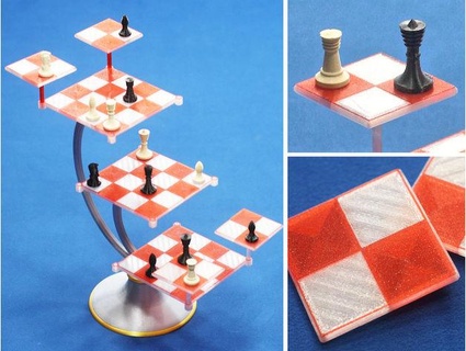 3d échecs étoile randonnée tos mageb 3d print model - Mito3D