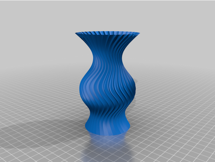 tordu vase phillr 3d print model - Mito3D
