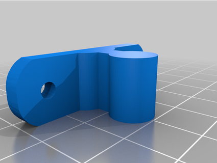 right-angled door lock dmenese 3d print model - Mito3D