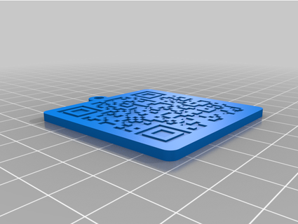Rickroll qr Schlüsselbund hunkkabob 3d print model - Mito3D