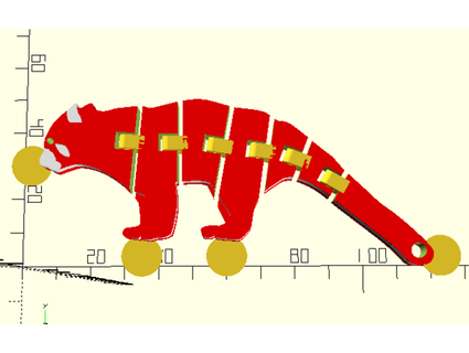 chiave squillare flessibile rosso panda Sicuro 3d print model - Mito3D