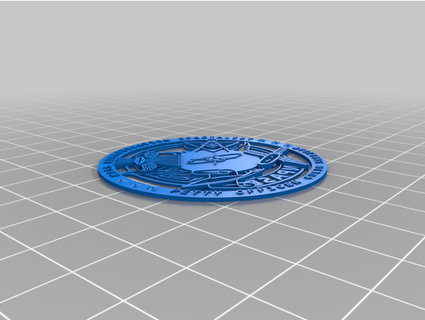 clear cut challenge coin work progress npasemidwest1 3d print model - Mito3D