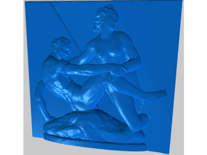 satyr nymph relief socraticsculpture 3d print model - Mito3D