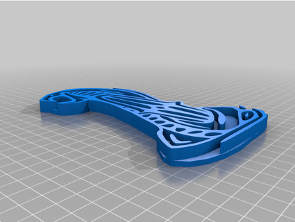 serpent sports mécaniques emblème blindog143 3d print model - Mito3D