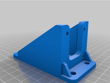 nema 17 bracket - front & back mount ingresso 3d print model - Mito3D