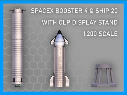 spacex nave stellare Superheavy booster astronauta 3d print model - Mito3D