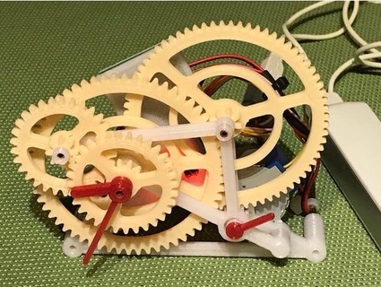 arduino engrenagem relógio tada3 3d print model - Mito3D