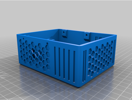 project box honeycomb pattern bardascar 3d print model - Mito3D