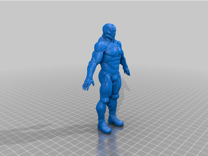 Nanosuit v2 niedrig poly manni332 3d print model - Mito3D