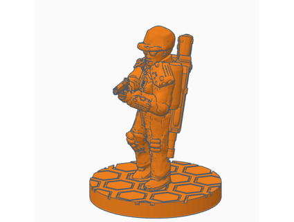 cyberpunk military contractor ellie valkyrie 3d print model - Mito3D