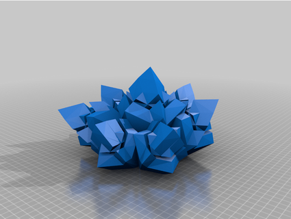 crystal cut terreno syzguru11 3d print model - Mito3D