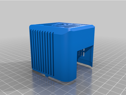 voxelab aquila hot end cover 4020 fan davecole 3d print model - Mito3D