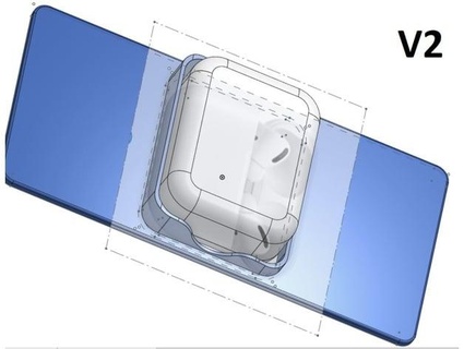 Tesla Modell 3 Wiege kabellos Ladegerät passt Airpod Profi Fall Mantel Bobugump 3d print model - Mito3D
