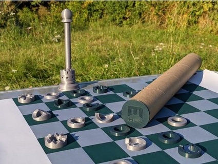 travel chess tube 3d-mon 3d print model - Mito3D