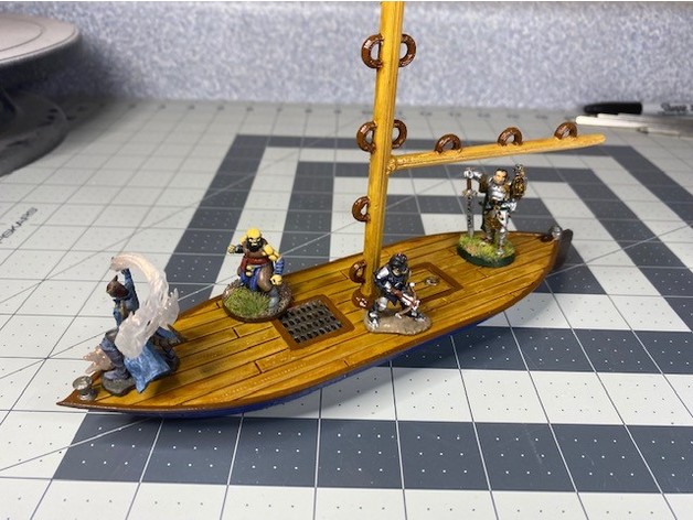 dnd pequeno vela barco vgormless 3D print model - Mito3D