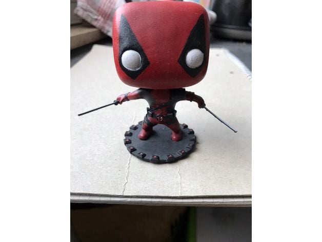 bebek Deadpool düşük polimarco 3D print model - Mito3D