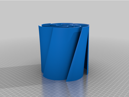 remix llow poly torsion ambiance lampe jarod22 3d print model - Mito3D