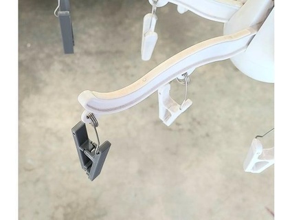 Ikea acele değiştirme klips translucent1 3d print model - Mito3D