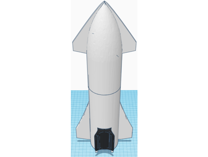 handy rocket ship cover abdulis 3d print model - Mito3D