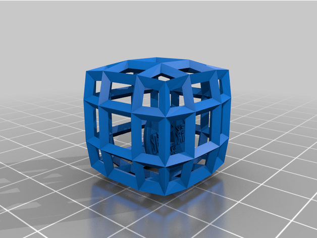 coin lattice cube zatamite 3D print model - Mito3D