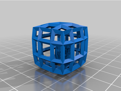 coin lattice cube zatamite 3d print model - Mito3D