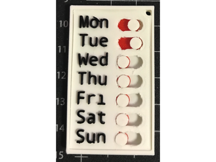 weekly checklist kurosuke7 3d print model - Mito3D