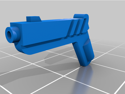 us pistola Lego minifiguras asibo12 3d print model - Mito3D