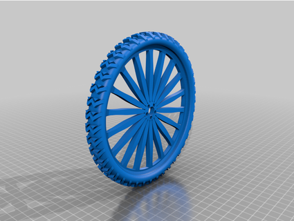 bicycle wheel szrock0 3d print model - Mito3D