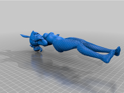 vaquero conejito niña figura arte fan genshin impacto dantekilic 3d print model - Mito3D