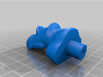 ender 3 extruder moai statue - bruh spinner + knob d-pipe utukan 3d print model - Mito3D
