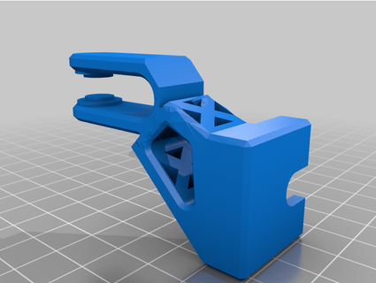 ender 3 v2 - filament guide rear mount spool rmpca 3d print model - Mito3D