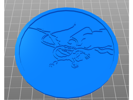 smaug coaster kakeface 3d print model - Mito3D