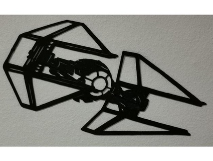 Corbata interceptador 2d Arte neofitetc 3d print model - Mito3D