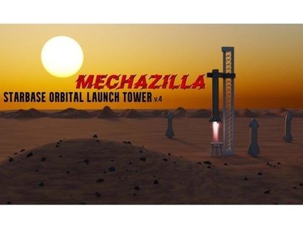 starbase orbital launch tower mechazilla v401 skyizzy 3d print model - Mito3D