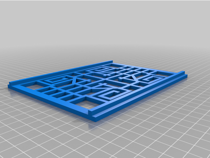 chinese style small lattice window frame imura industries 3d print model - Mito3D