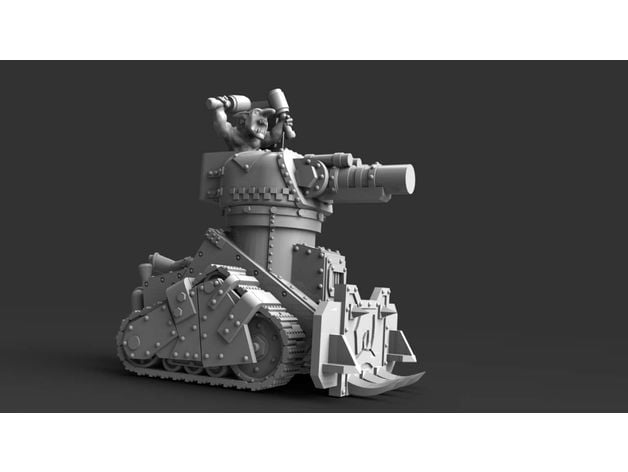 grot tank type karskin 3D print model - Mito3D