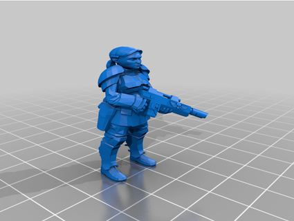 female guardsmen tedcase 3d print model - Mito3D