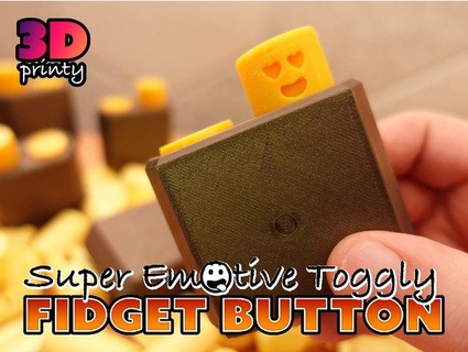 super emotive toggly fidget button 3d-printy 3d print model - Mito3D