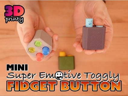 mini super emotive toggly fidget button 3d-printy 3d print model - Mito3D