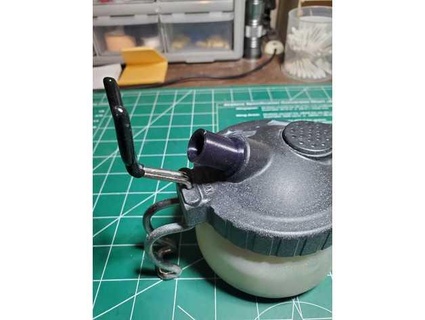 airbrush cleaning pot extended mouth mach3tte 3d print model - Mito3D