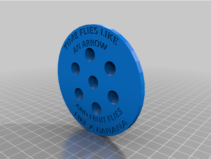 fruit fly trap 8cm diameter plastic cup xestobium 3d print model - Mito3D
