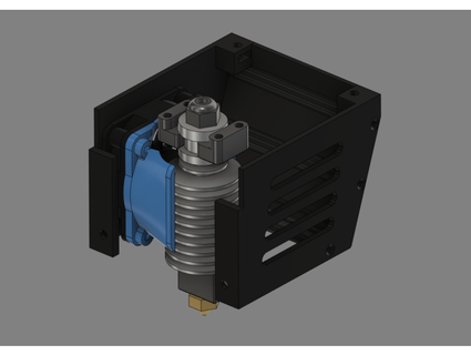 anycubic i3 mega-s silent hotend kb-elmo 3d print model - Mito3D