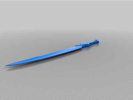 genshin impacto filete espada kazuha historia acortar ravencosplay 3d print model - Mito3D
