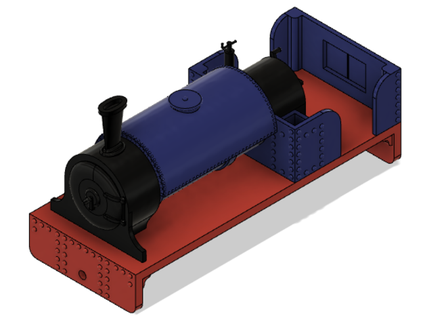 modulare 009 locomotiva scatole fumo v11 argwinmodels 3d print model - Mito3D