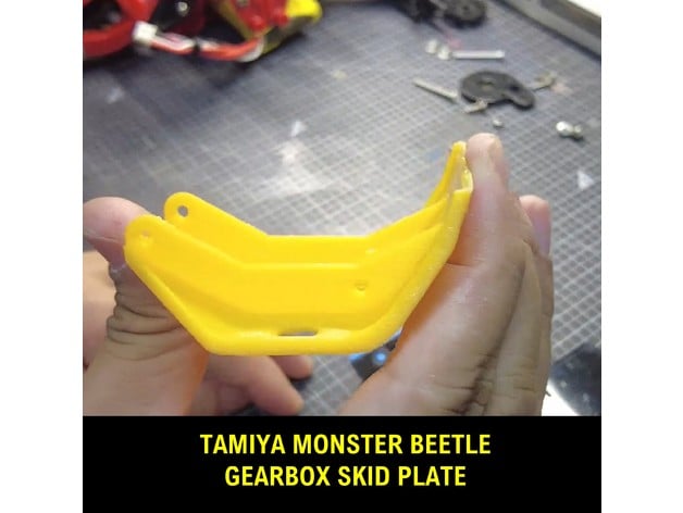 Tamiya monstro besouro caixa velocidade derrapagem prato miniguy71 3D print model - Mito3D